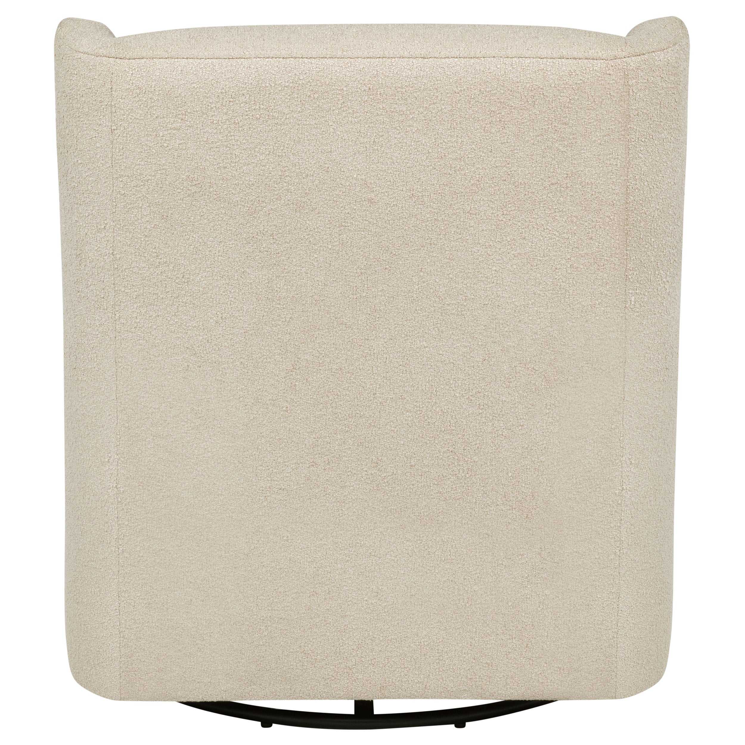 Serra Boucle Upholstered Swivel Glider Sandy Beige — view 7