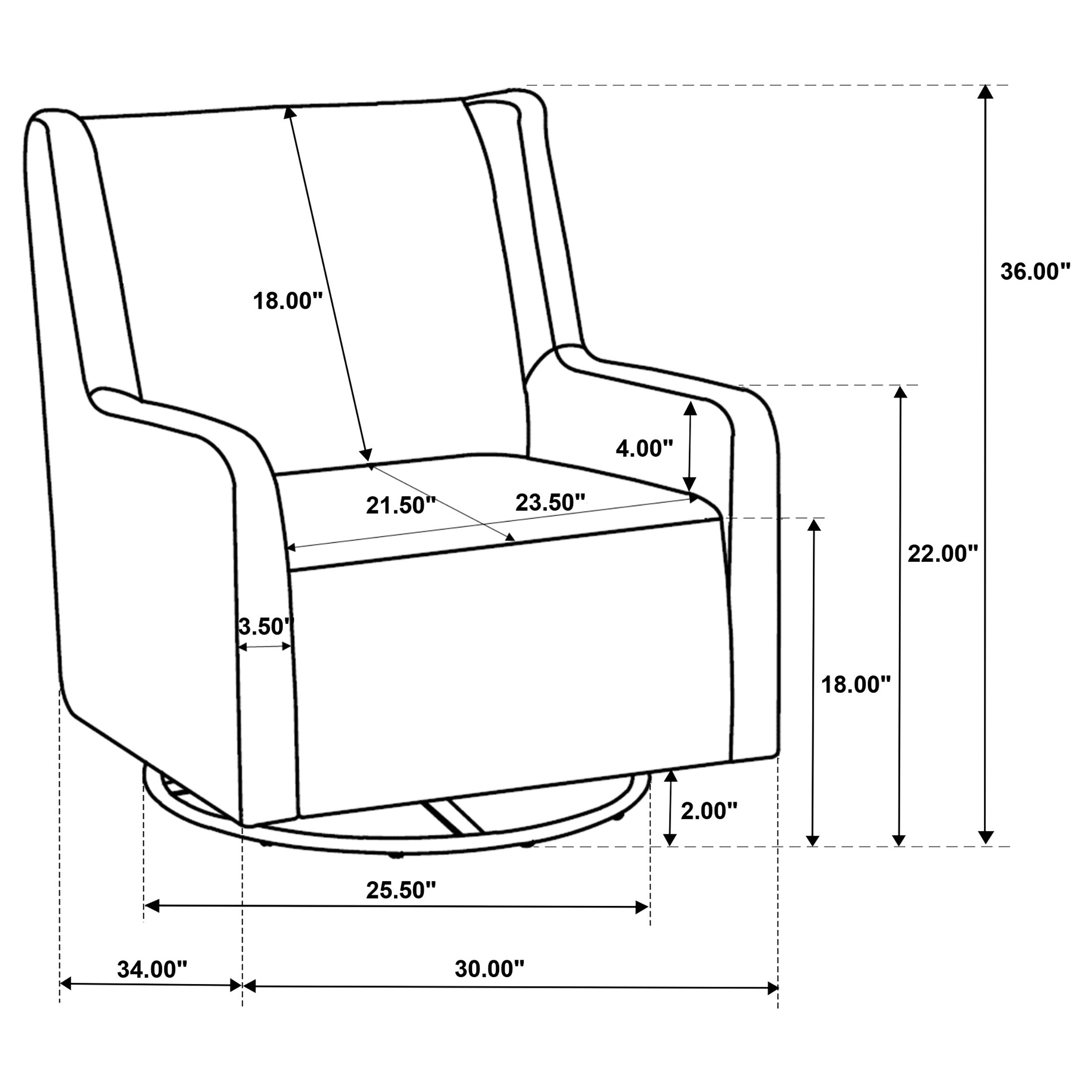 Serra Boucle Upholstered Swivel Glider Sandy Beige — view 11