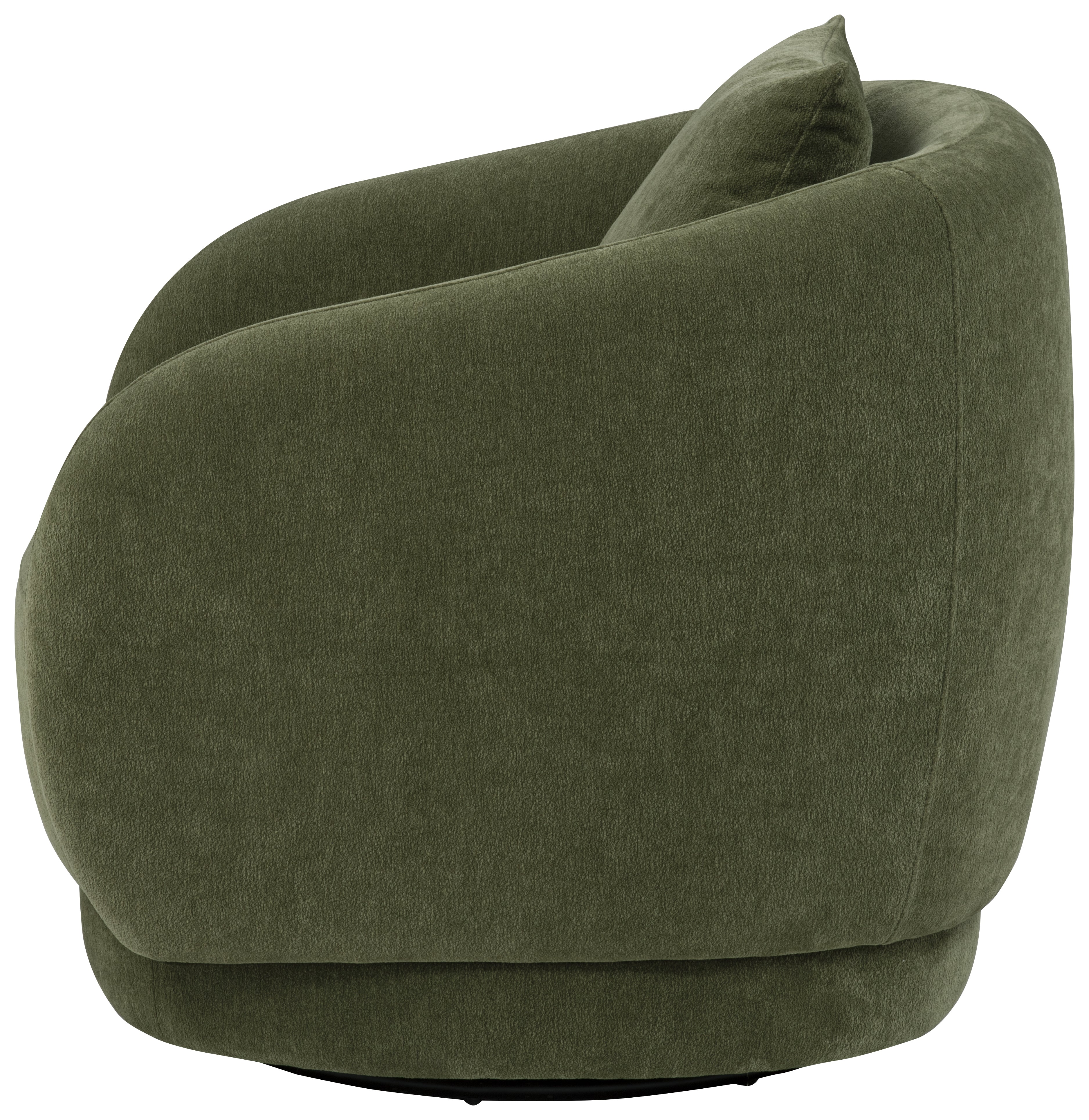 Arnaud Chenille Upholstered Swivel Accent Chair Green — view 5