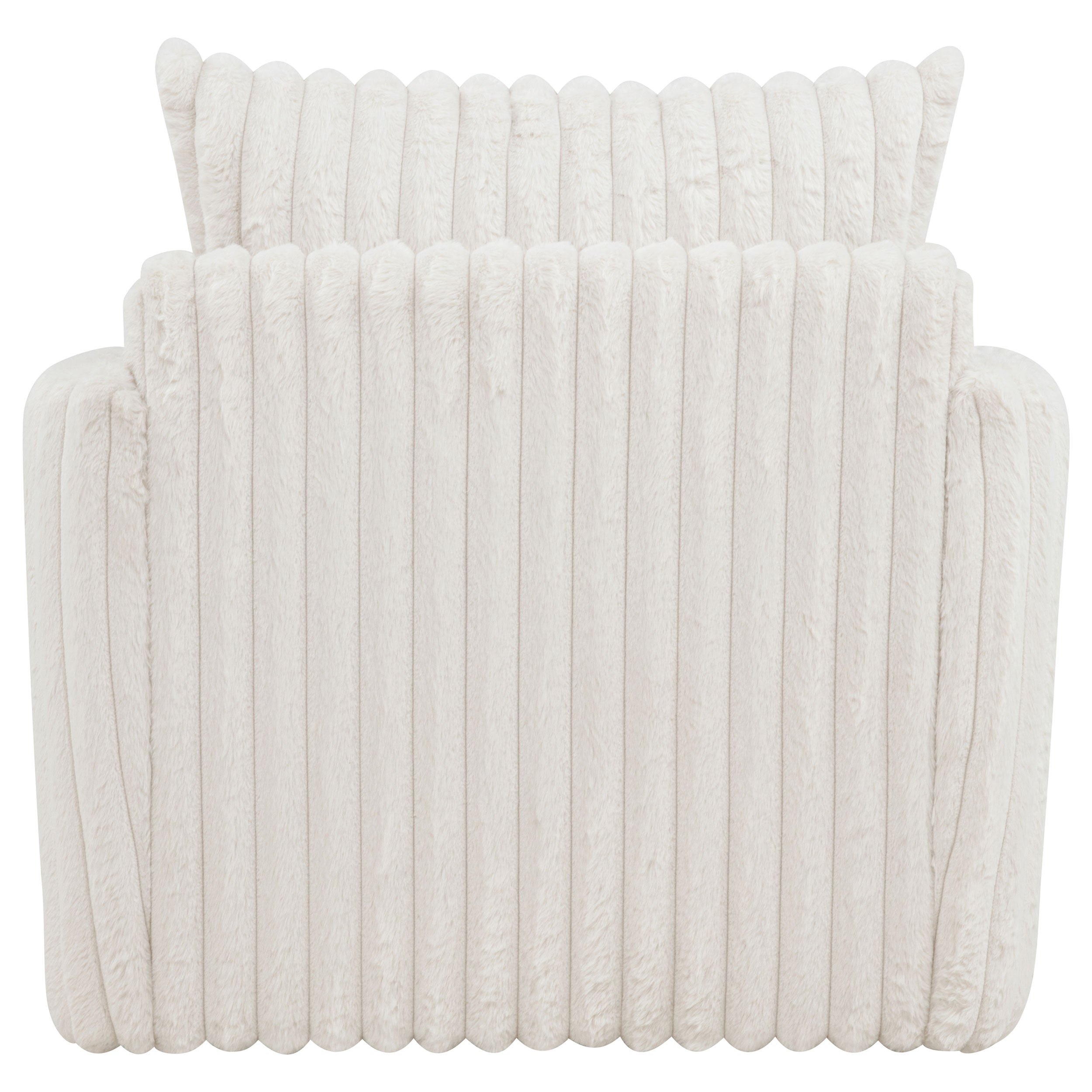 Sarco Corduroy Upholstered Swivel Accent Arm Chair Ivory — view 7