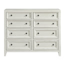8 Drawer Dresser With Framed Fronts And Smooth Metal Glides