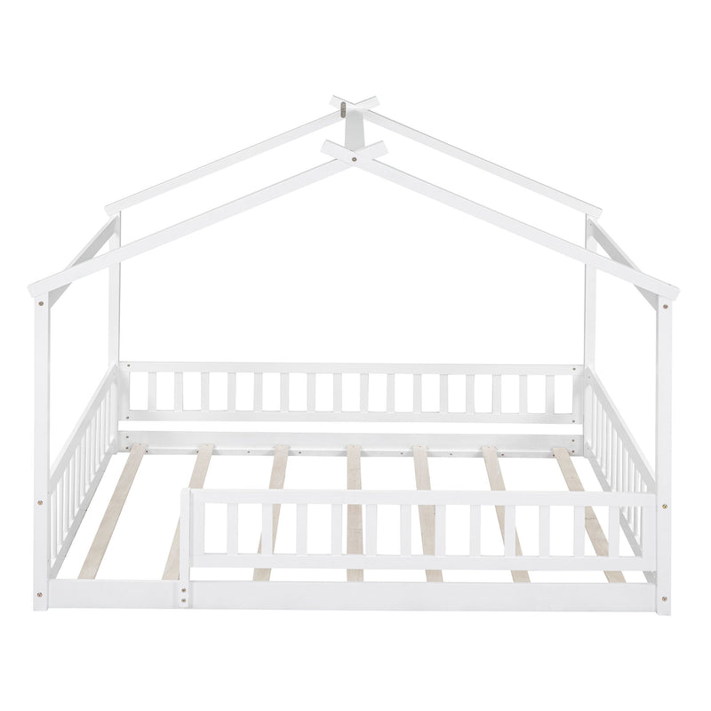 Bed House Bed Frame With Fence