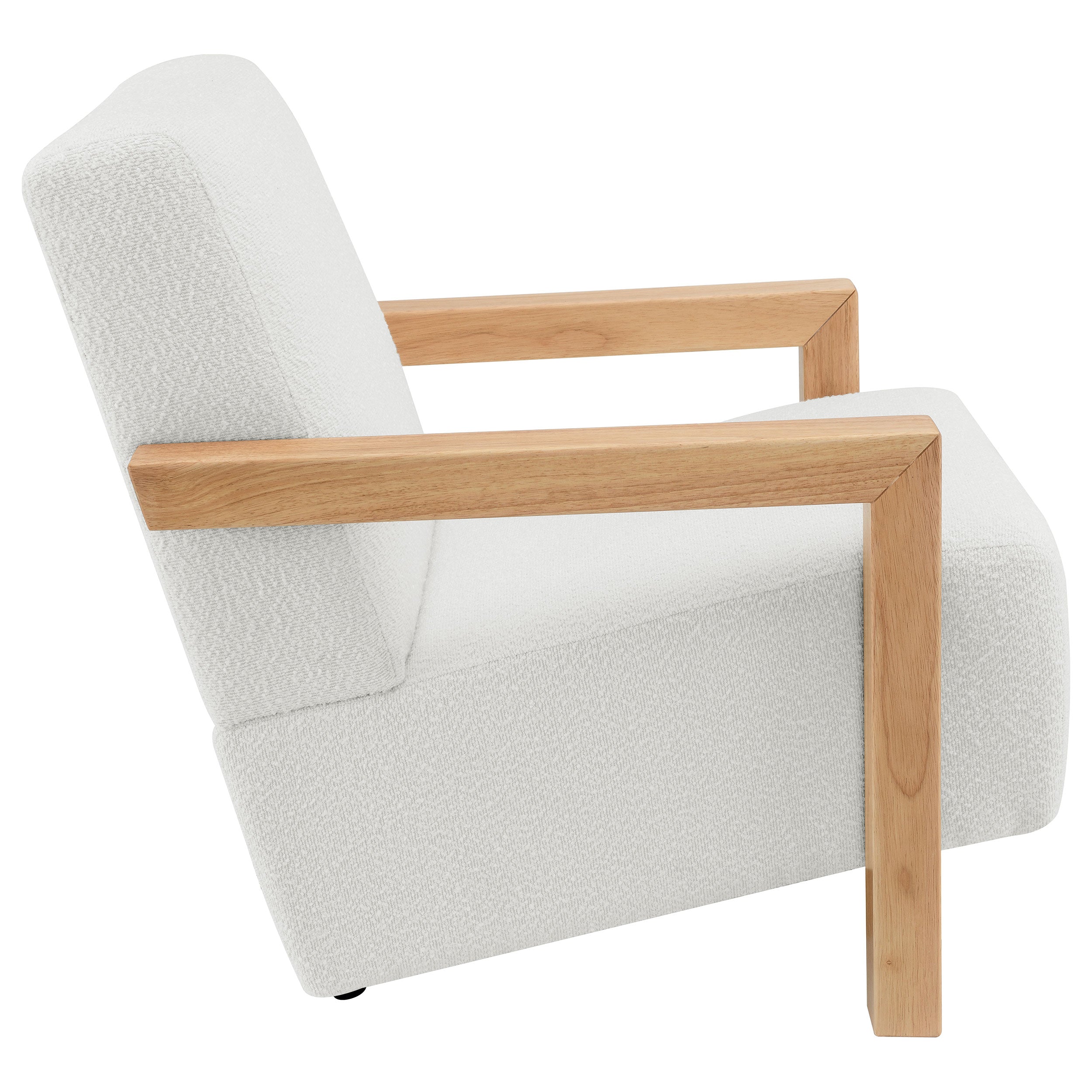 Fitzroy Boucle Upholstered Accent Arm Chair Ivory — view 8