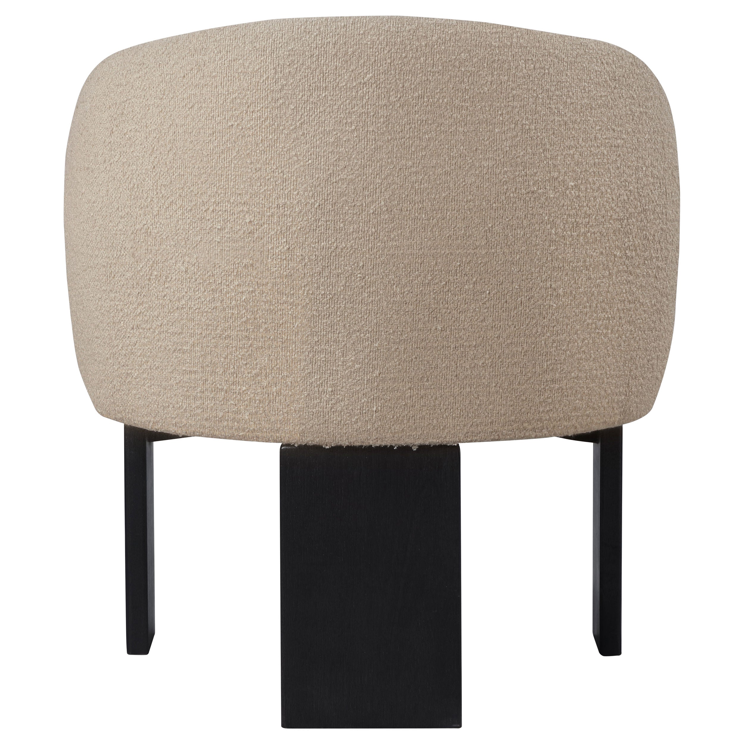 Valdez Boucle Upholstered Barrel Back Accent Chair Beige — view 7