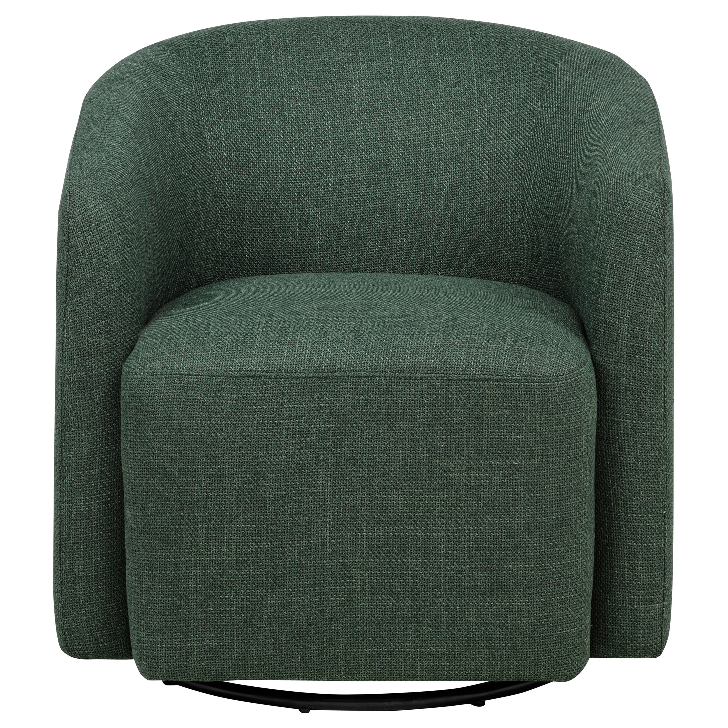 Mossbrook Fabric Upholstered Swivel Accent Chair Green — view 3