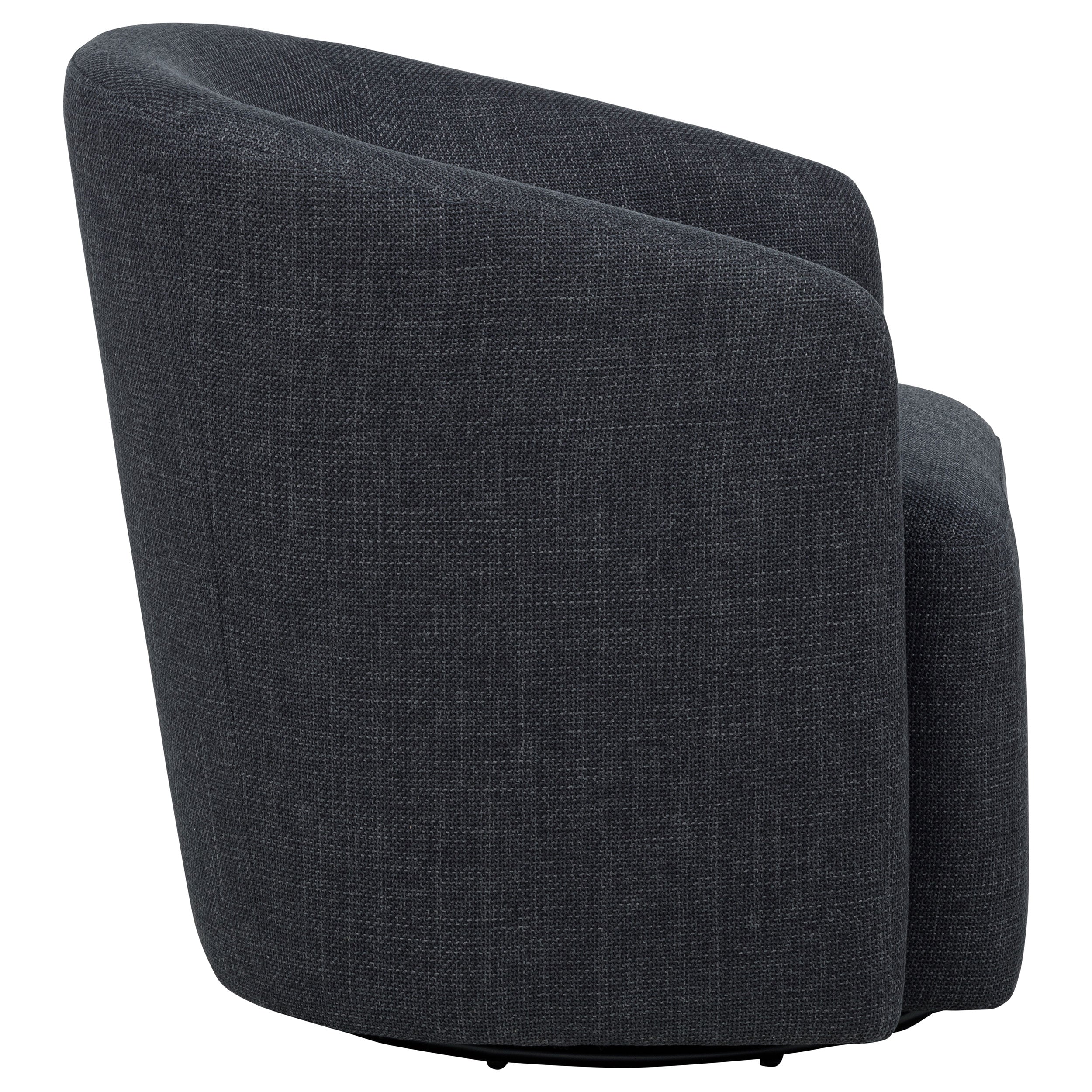 Mossbrook Fabric Upholstered Swivel Accent Chair Anthracite — view 8