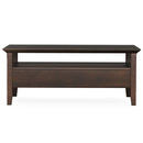 Acadian - Coffee Table With Drawer - Brown