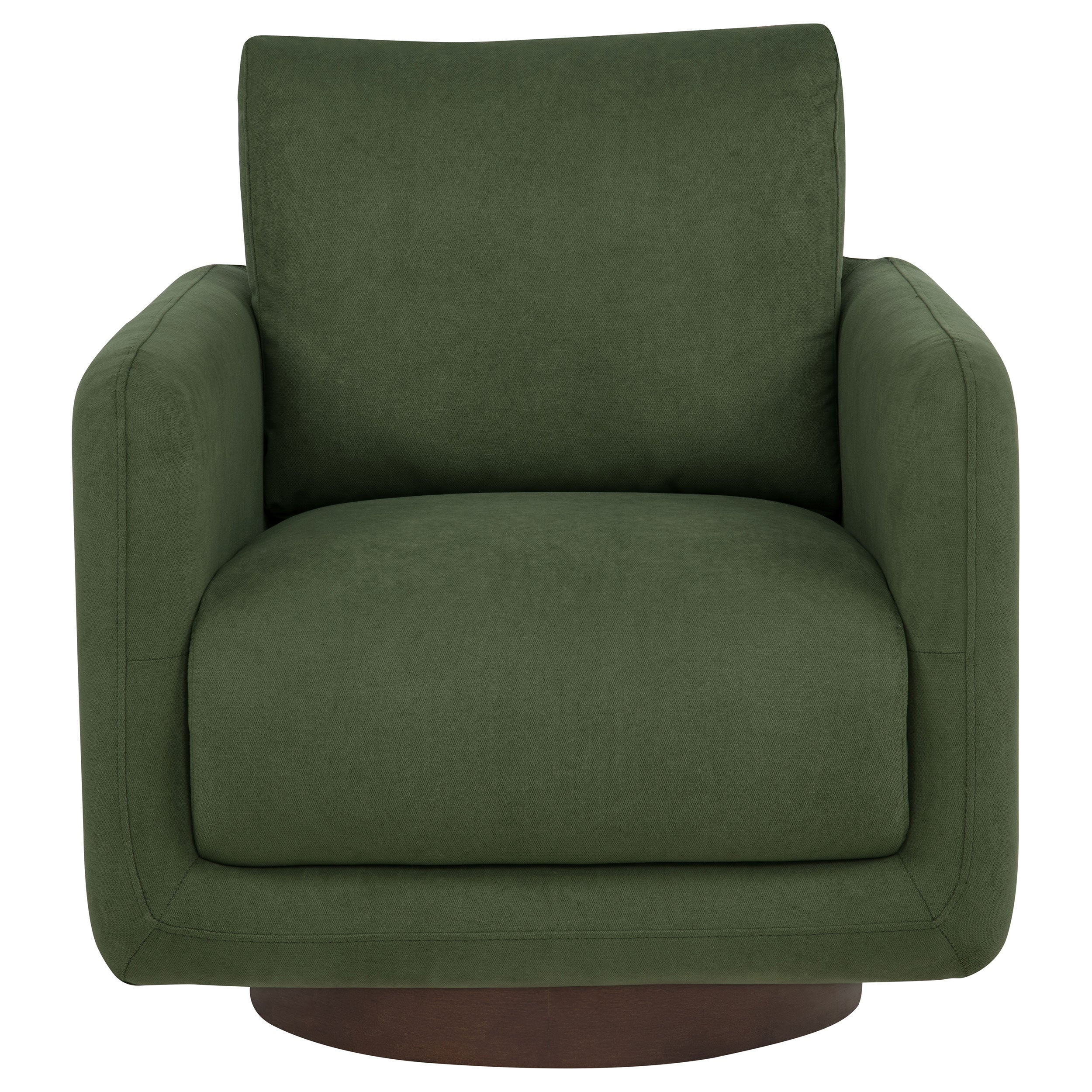 Iris Fabric Upholstered Swivel Accent Chair Matcha — view 3