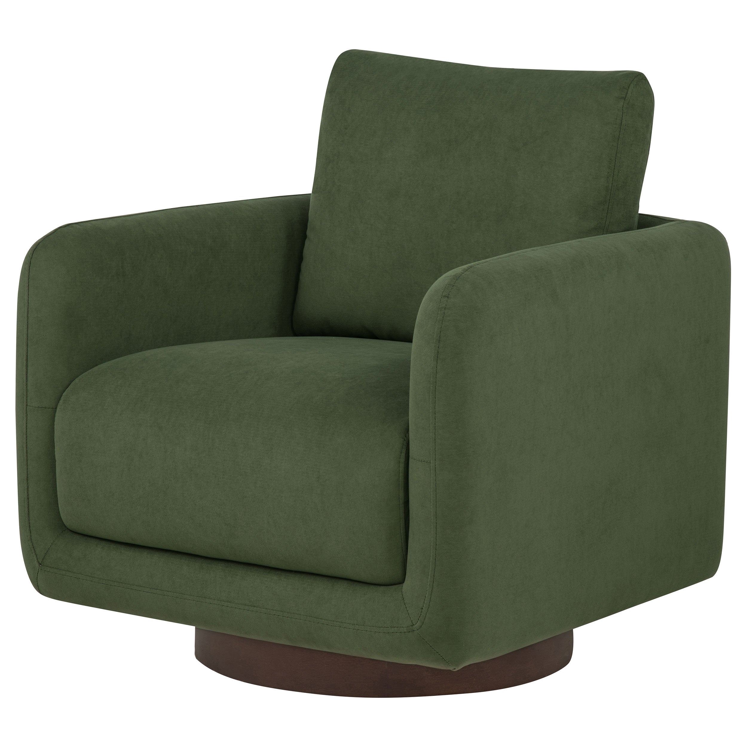 Iris Fabric Upholstered Swivel Accent Chair Matcha — view 4