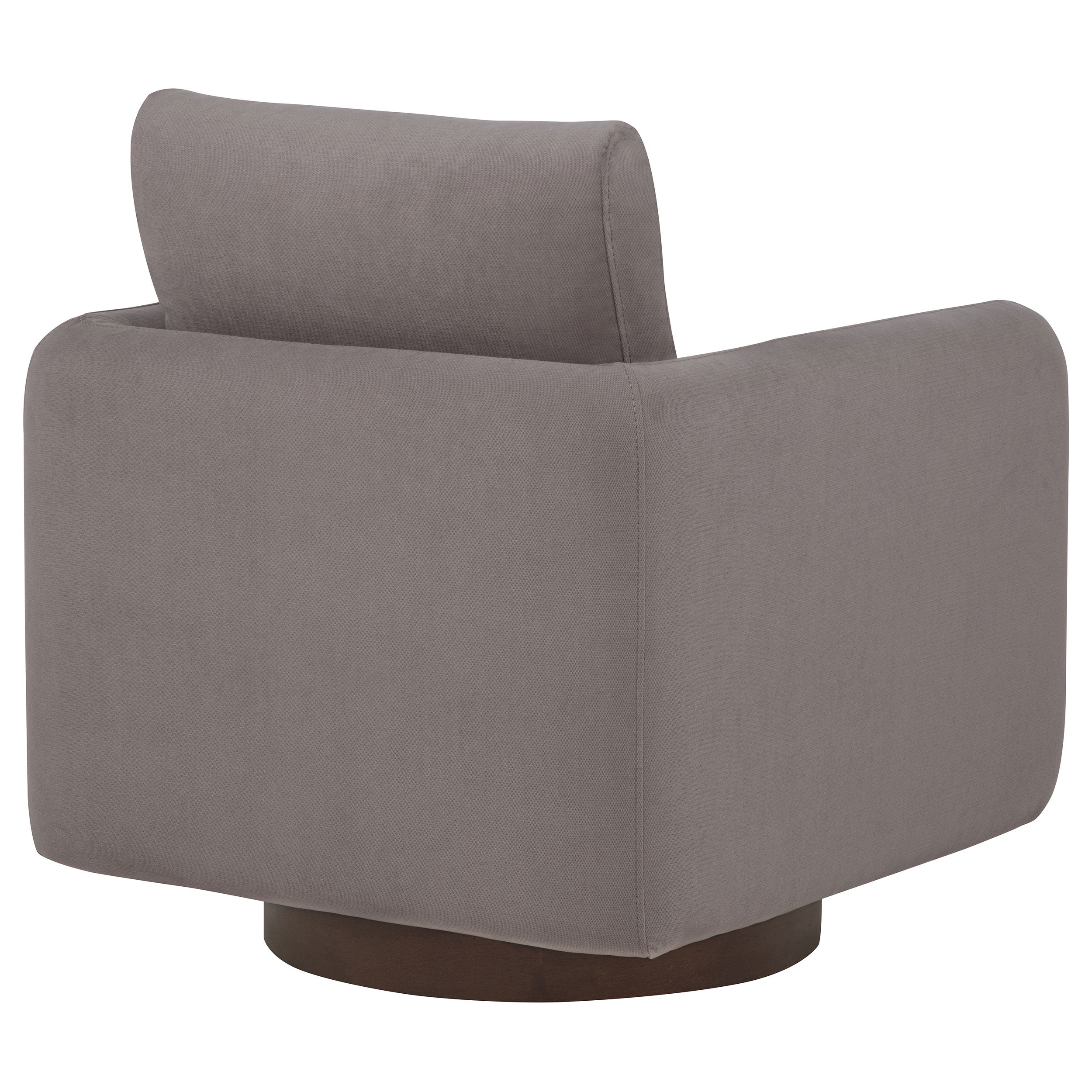Iris Fabric Upholstered Swivel Accent Chair Stone — view 8