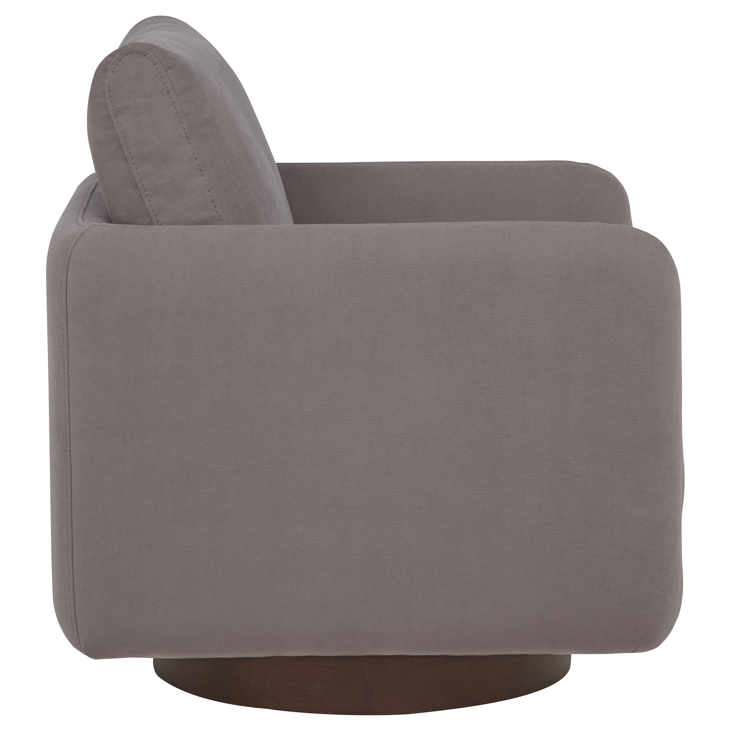 Iris Fabric Upholstered Swivel Accent Chair Stone — view 9
