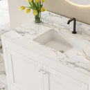 43" Bathroom Vanity, Multi Functional Cabinet - White
