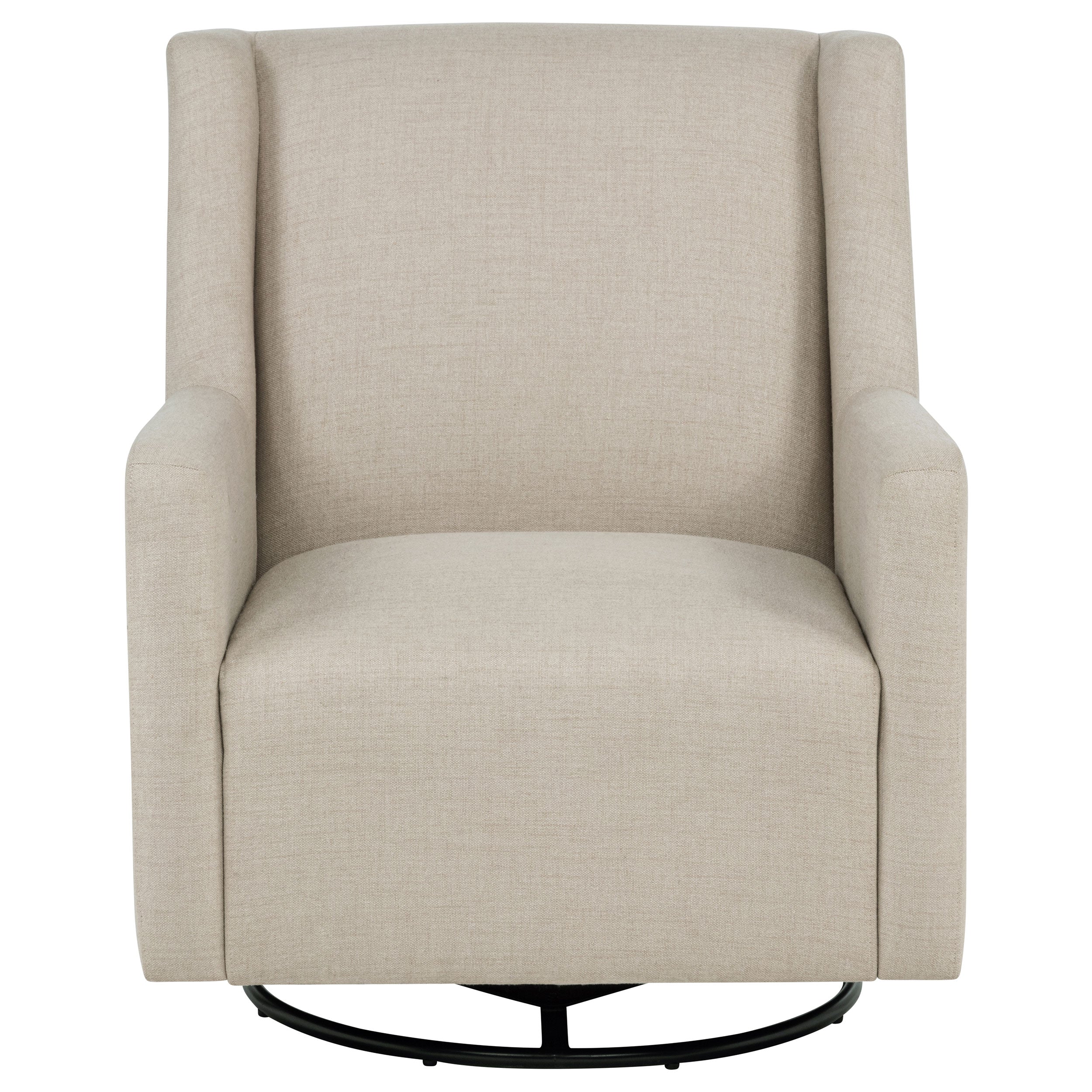 Sorrel Fabric Upholstered Swivel Glider Arm Chair Latte — view 3