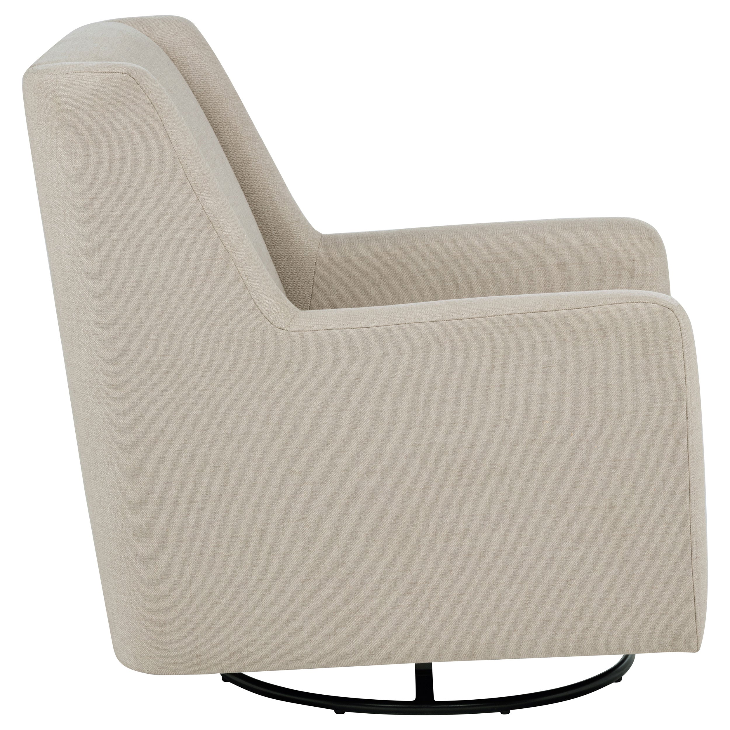 Sorrel Fabric Upholstered Swivel Glider Arm Chair Latte — view 8