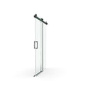 Frameless Soft-Closing Shower Door, 1/4" (6 Mm) Tempered Glass Single Sliding With Explosion Proof Coating
