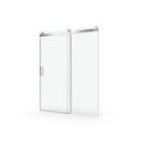 Frameless Soft-Closing Shower Door, 1/4" (6 Mm) Tempered Glass Single Sliding With Explosion Proof Coating