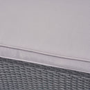 Thalassa - Outdoor 3 Seater Sofa With Water Resistant Cushion - Gray / Black