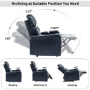 Power Recliner Theater Chair With Cooling Cup Holder, Bluetooth Speaker, LED Lights, USB Ports