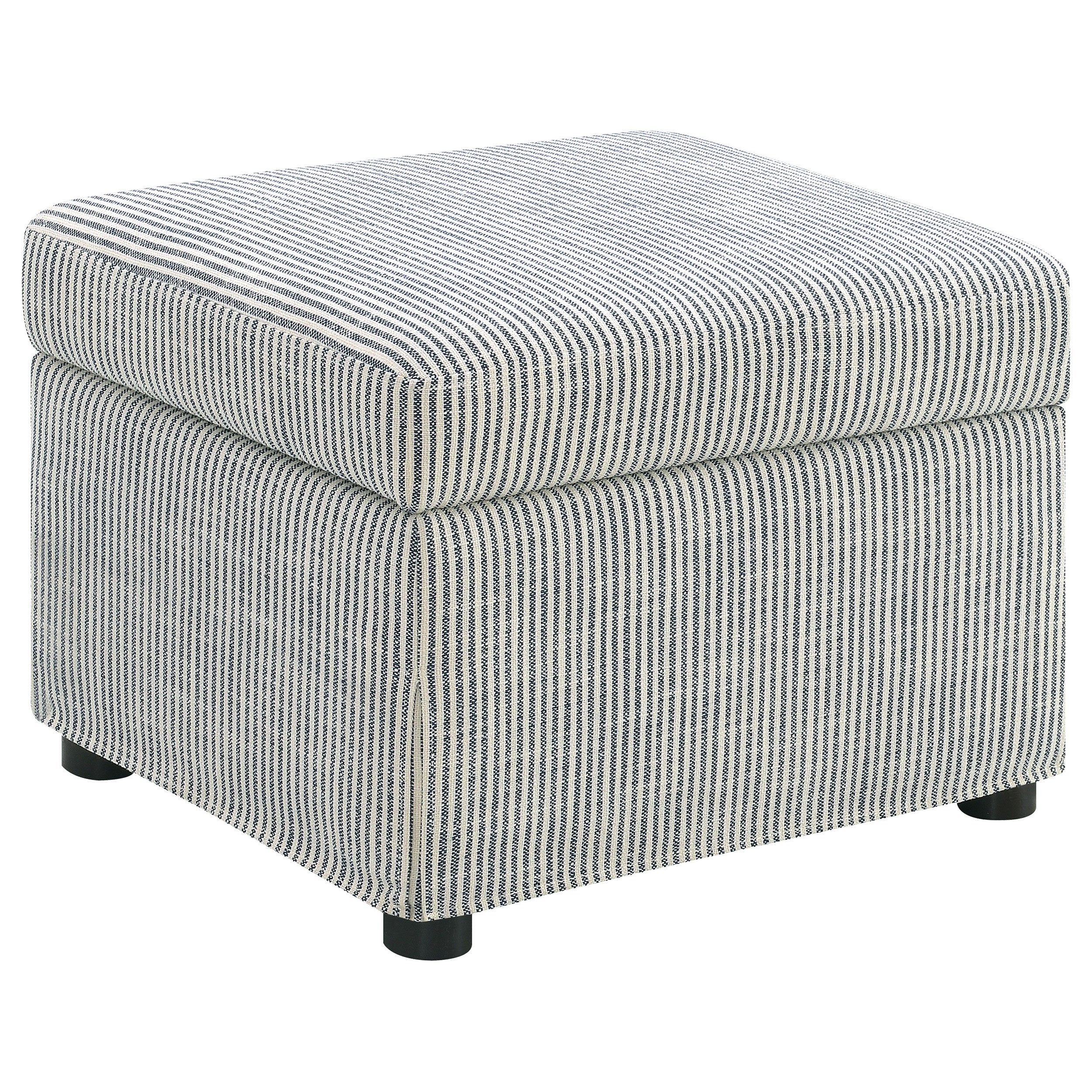 Winter Upholstered Hydraulic Lift Top Storage Ottoman Grey — view 1