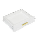 Modern 8 Drawer Dresser For Bedroom Ample Storage Wide Chest Of Drawers, Sturdy & Safe - White