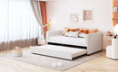 Upholstered Daybed With Ergonomic Design Backrest