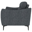 Nolan - Upholstered Sloped Track Arm Sofa - Charcoal