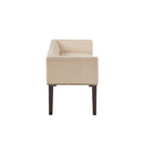 Elegant Design Bench Upholstery, Solid Wood Frame
