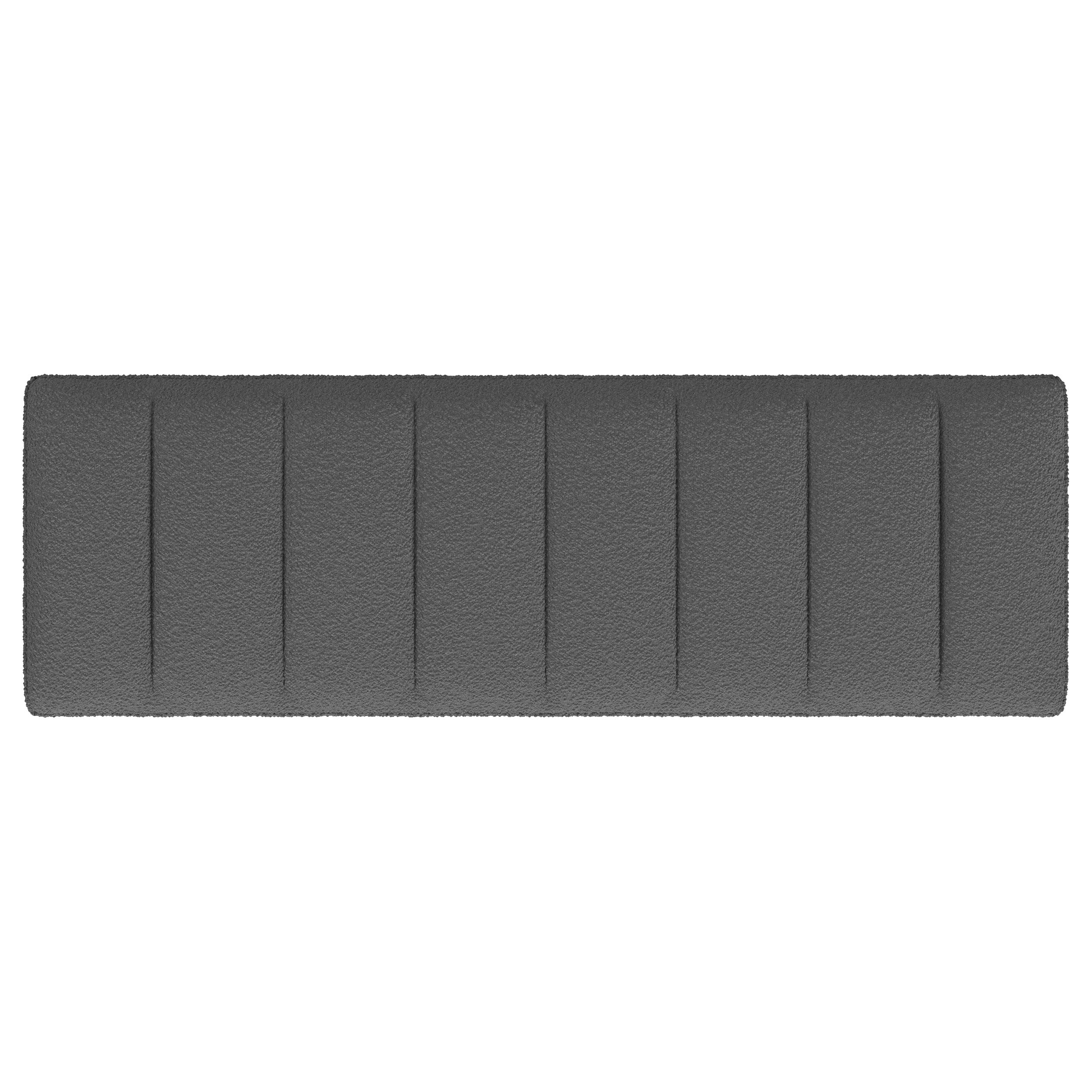Mesa Boucle Upholstered Tufted Accent Bench Charcoal — view 6