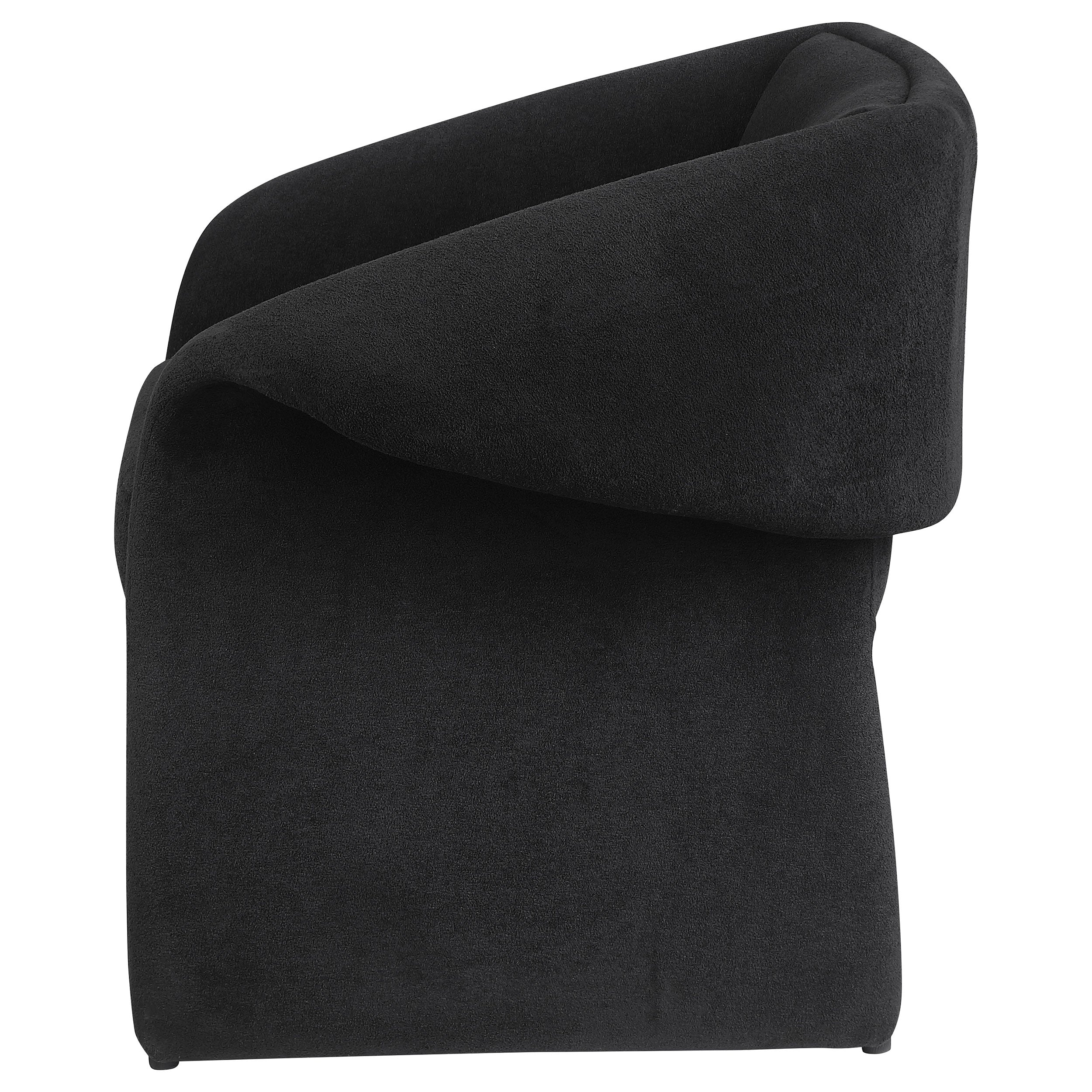 Ramsey Upholstered Sloped Arm Accent Chair Black — view 5