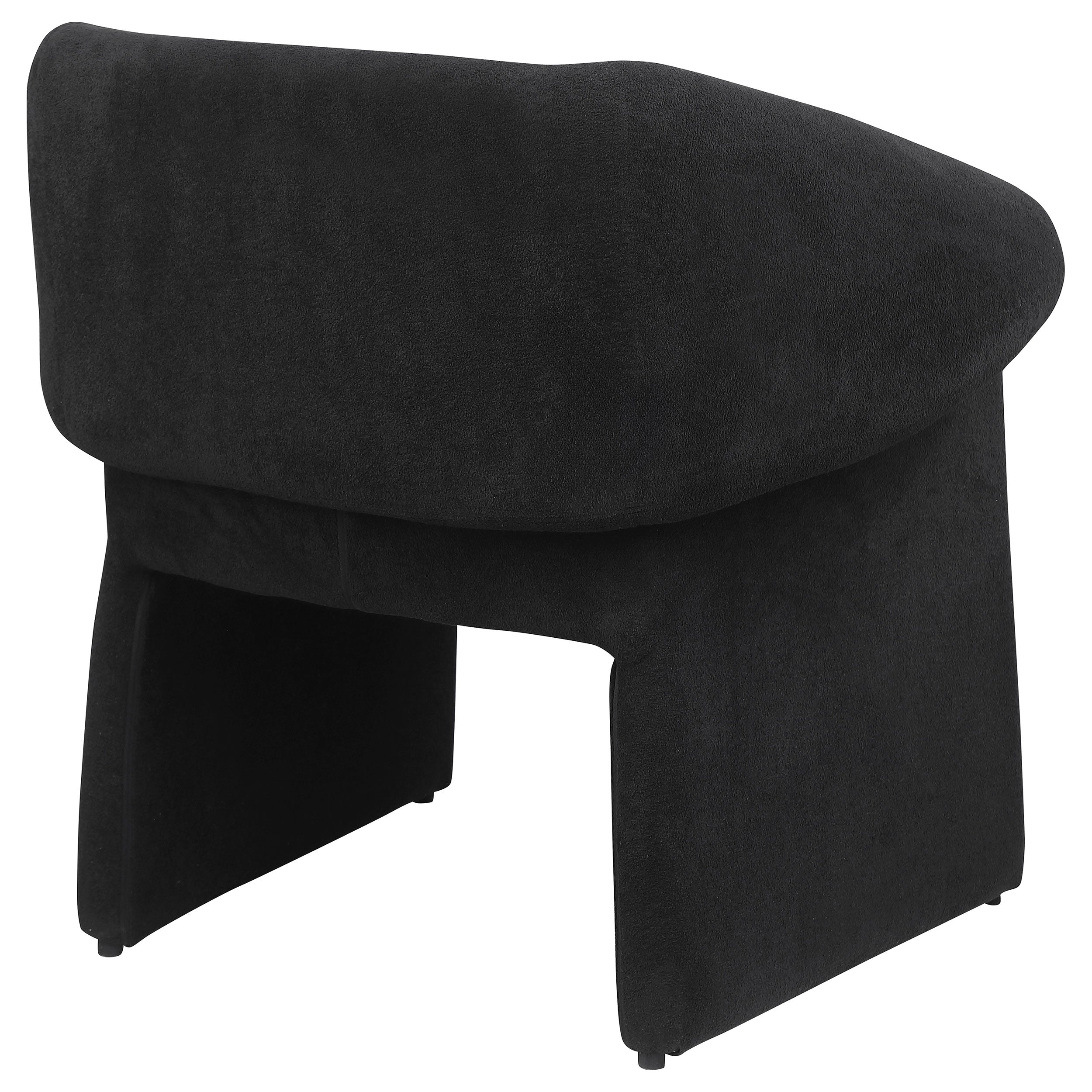 Ramsey Upholstered Sloped Arm Accent Chair Black — view 7