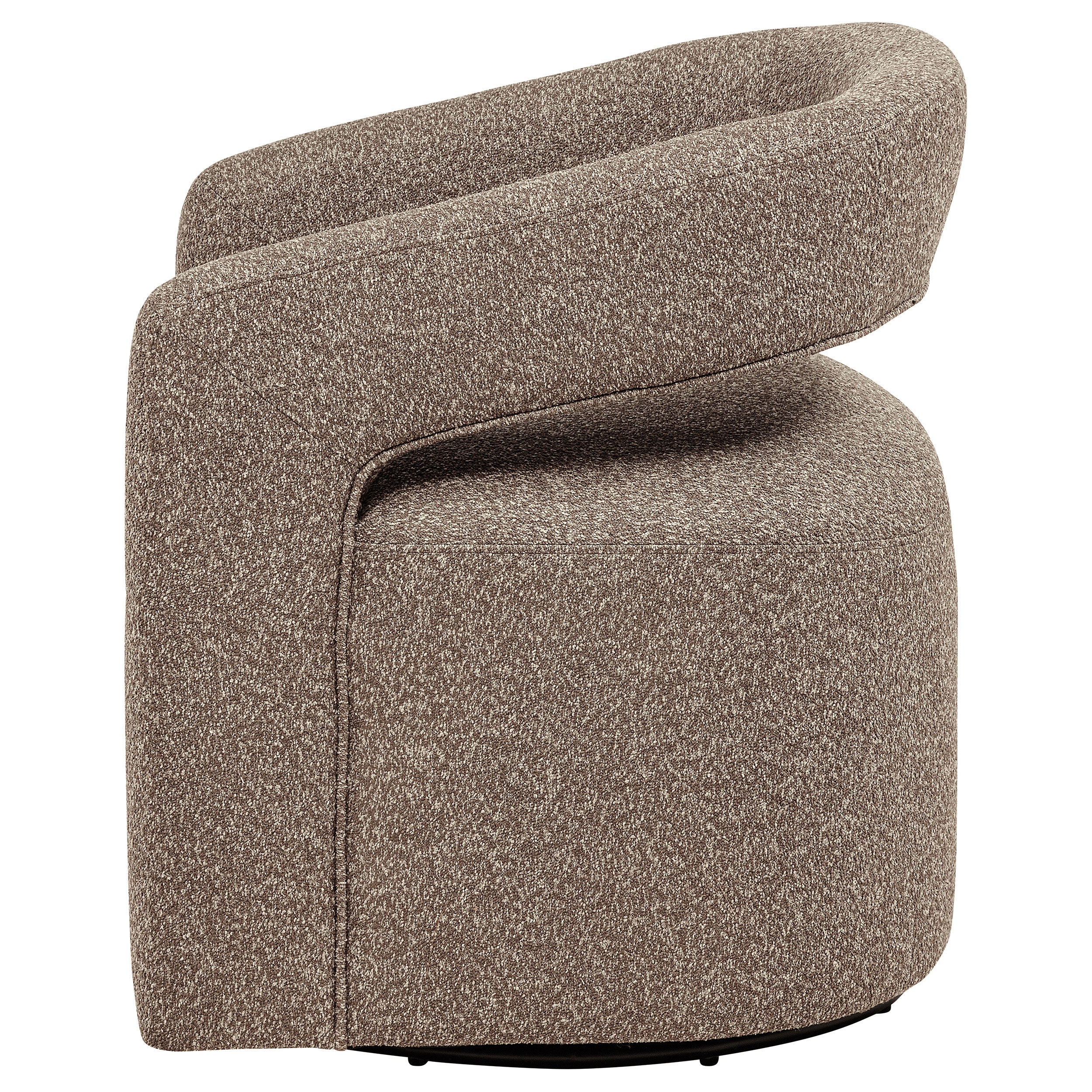 Westhill Boucle Upholstered Swivel Accent Chair Rocky Road — view 6