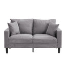 High Resilience Loveseat Sofa With Wooden Frame