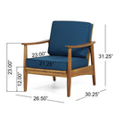 Emmry - Outdoor Acacia Wood Club Chair