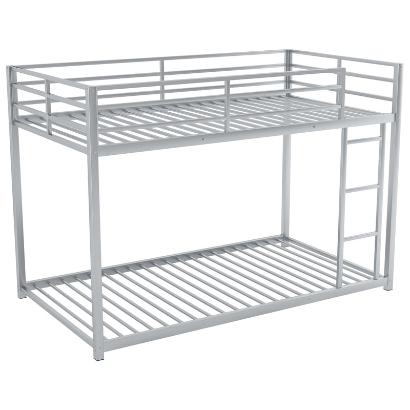 Metal Bunk Bed, Low Bunk Bed With Ladder