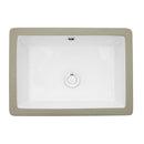 Modern Ceramic Rectangular Undermount Bathroom Sink With Overflow