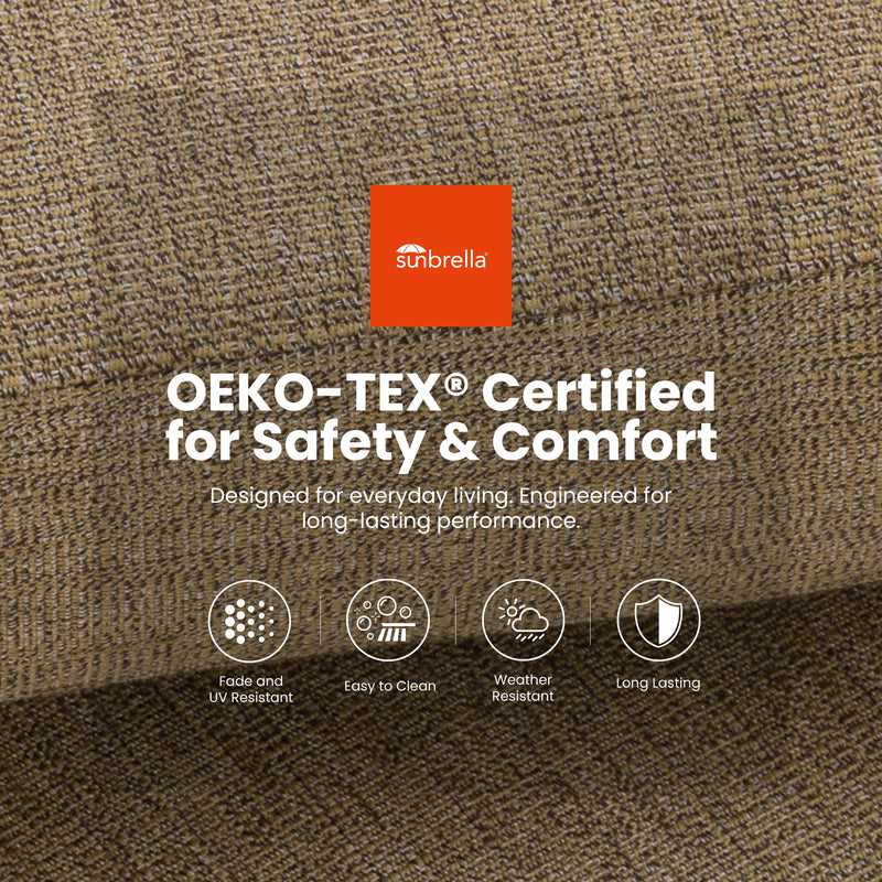 5 Pieces Outdoor Patio Bar Set, Rounded Square Sintered Stone Table & 4 Swivel Bar Chairs