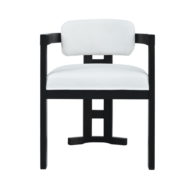 Stylish Indoor Upholstered Wood Dining Chair (Set of 2)