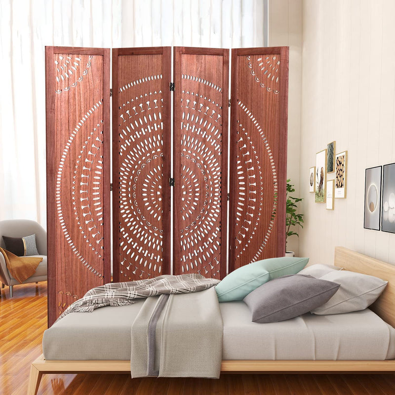 Panel Solid Wood Folding Room Divider