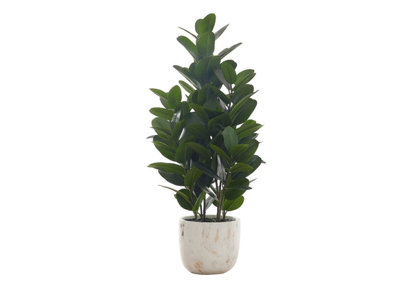 Artificial Plant, 31" Tall, Garcinia Tree, Indoor, Faux, Fake, Floor, Greenery, Potted, Real Touch, Decorative - Green / White