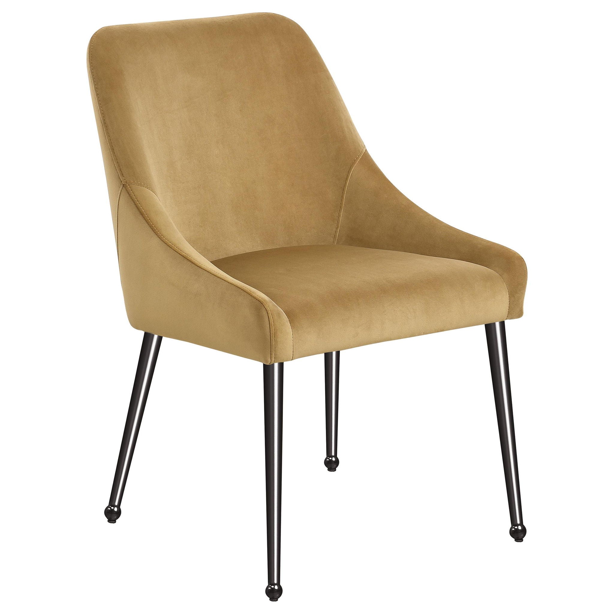 Mayette Upholstered Dining Side Chair Cognac (Set of 2) - Atlantic Fine Furniture Melbourne FL