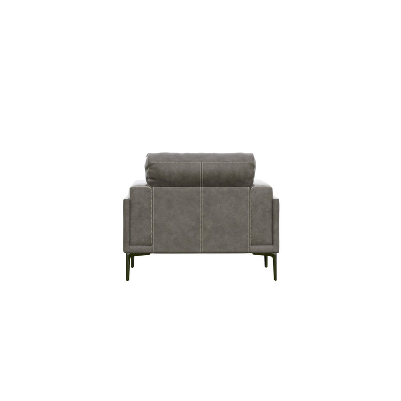 Transitional Fabric Chair - Dark Gray