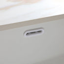 Elegant Vanity Top With Undermount Sink And Backsplash, Sintered Stone