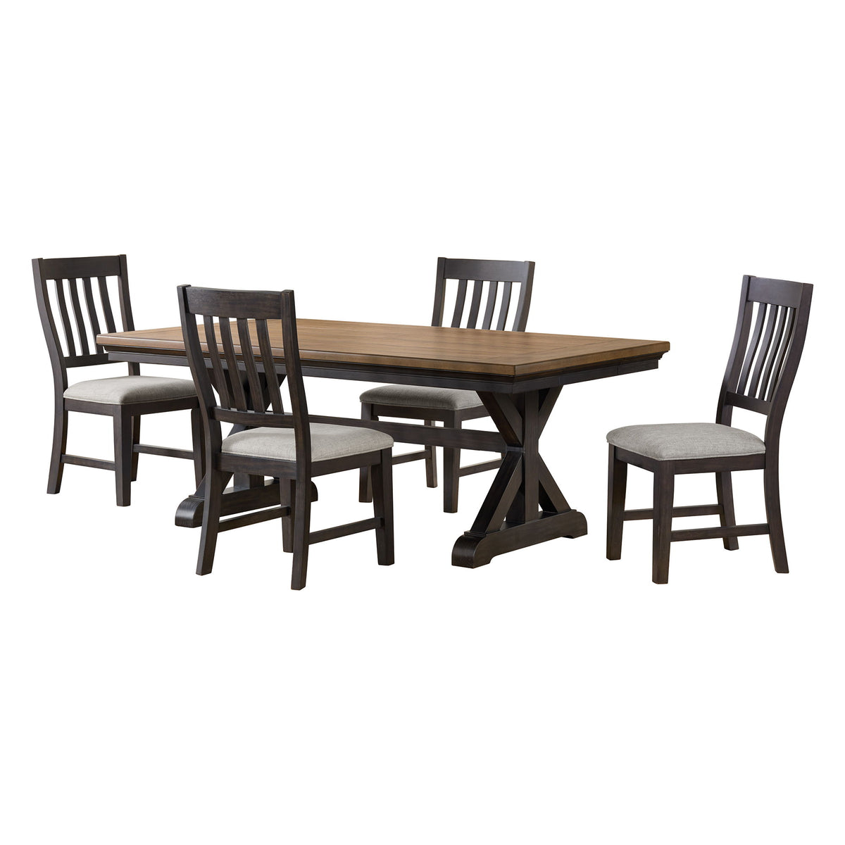 Montrose Standard Height Dining Set in Dark Brown by Elements International