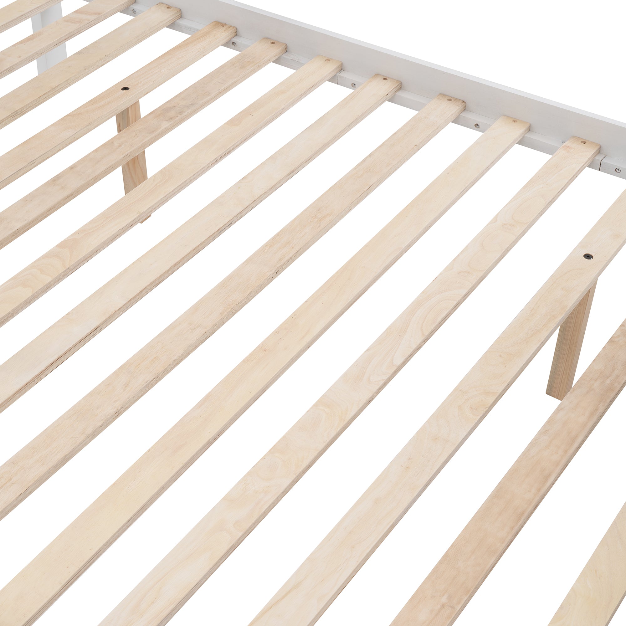 Stairway Twin-Over-Full Bunk Bed with Storage and Guard Rail for Bedroom, White color(OLD SKU :LP000019AAK) - Atlantic Fine Furniture Melbourne FL