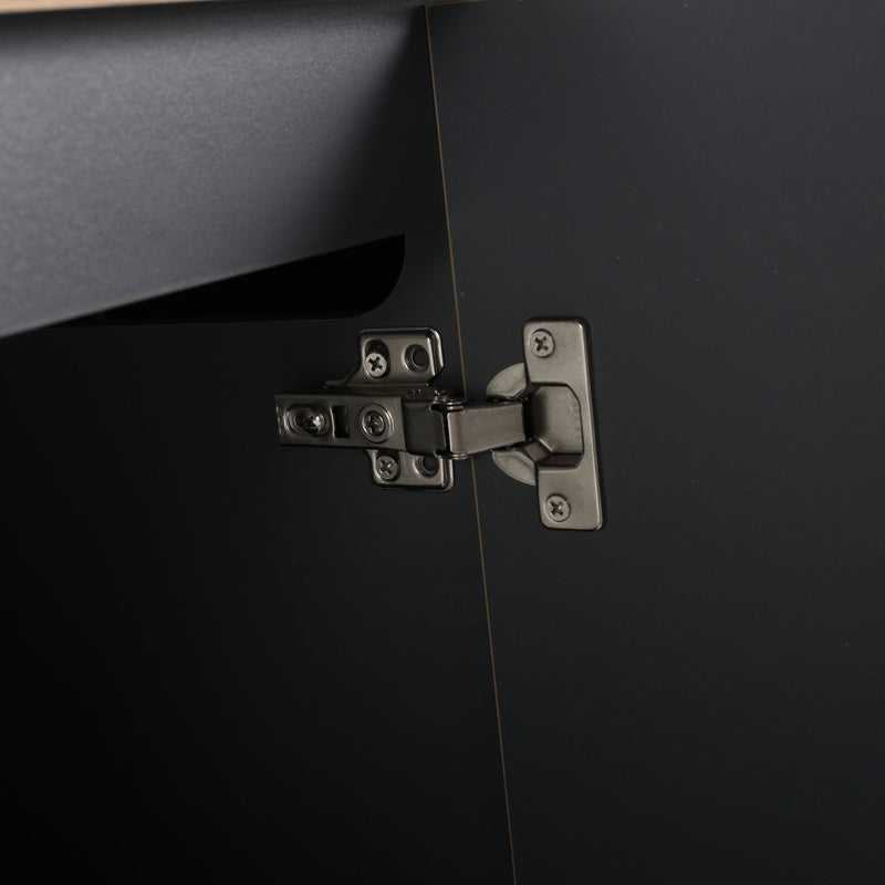 Modern Freestanding Bathroom Vanity With Resin Sink & Soft Close Cabinet Doors