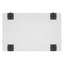 Full Floor Bed with L-shaped Bookcases, sliding doors,without slats,White