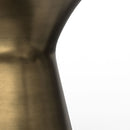 Raquel - Side Table - Antique Brass / White