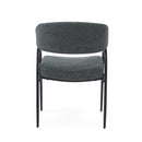Contemporary Upholstered Dining Chairs With Metal Legs (Set of 2)