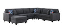 Cooper - Sectional Sofa With Ottoman And Cupholder