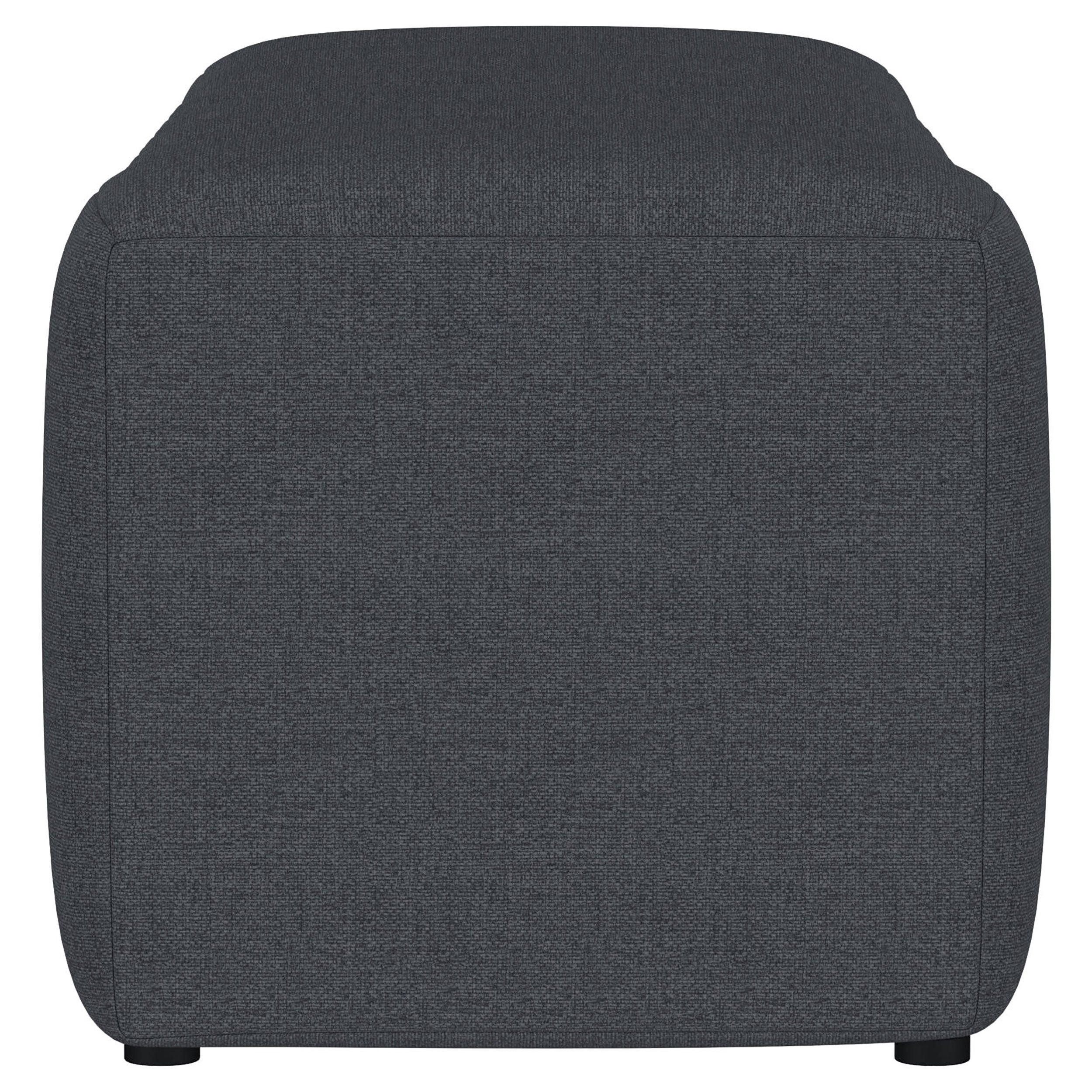 Summer Fabric Upholstered Tufted Accent Bench Charcoal — view 5